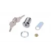 Fechadura de porta Extralink ROUND LOCK FOR CABINETS, fechadura redonda para porta de armário, prateada