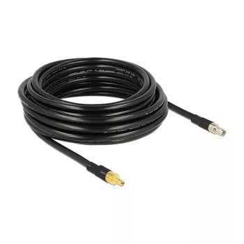 Cabo coaxial DeLOCK 10 m SMA/SMA CFD400 LLC400 preto