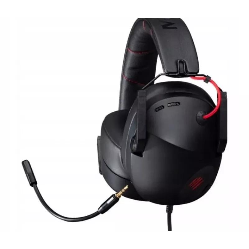 Headset mad-catz P.I.L.O.T. 3 — headset gaming binaural com fios, 3,5 mm, drivers de 50 mm, sensibilidade de 105 dB, preto