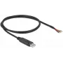 Delock - Adaptador série - USB2.0 - RS-232 - preto (90524)