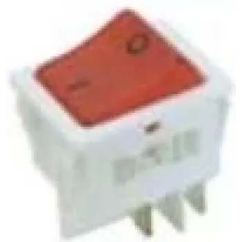 Bachmann 924.096 Interruptor elétrico interruptor basculante 2 polos vermelho - branco (924.096)