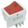 Bachmann 924.096 Interruptor elétrico interruptor basculante 2 polos vermelho - branco (924.096)