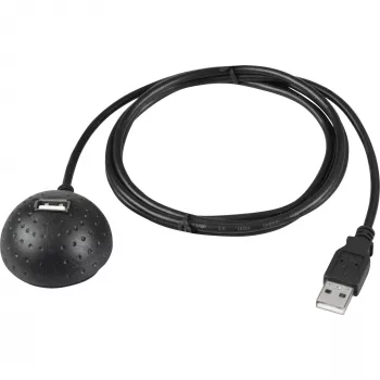 Cabo USB Wentronic - USB Type-A, 4 pinos (macho) - USB Type-A, 4 pinos (fêmea) - 1,5 m - suporte magnético (68913)