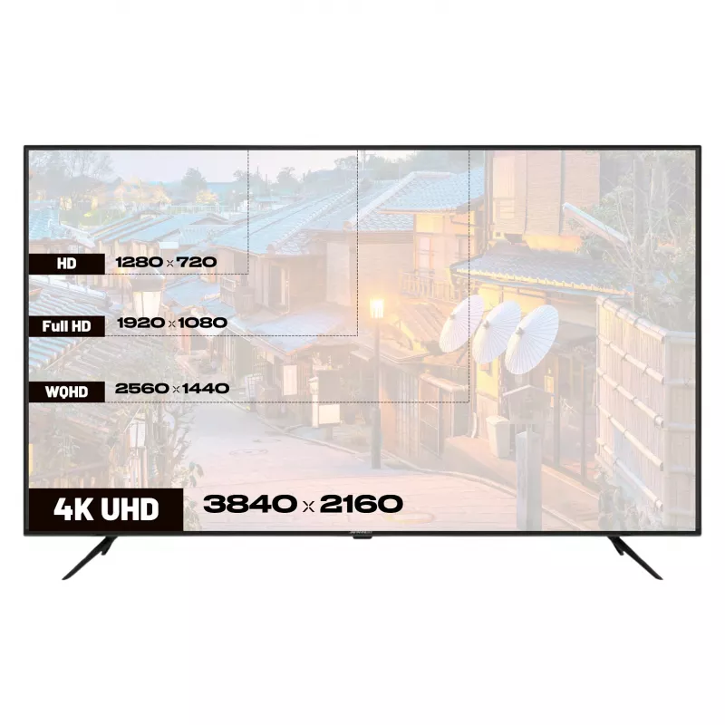 164,0cm/65 (3840x2160) JAPANNEXT JN-IPS650UHD60F 16:9 IPS 60Hz HDMI USB WLAN altifalantes preto