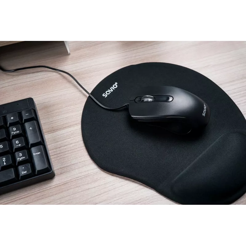 Savio KB-01 teclado Home/Office USB QWERTY US inglês preto