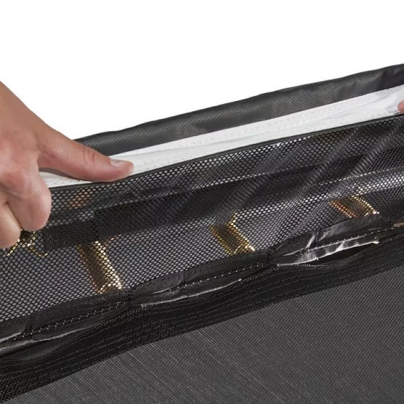 Trampolim acima do solo Salta Royal Baseground Sport 396 cm, redondo, lona 330 cm, 80 molas, estrutura em aço, proteção em PVC