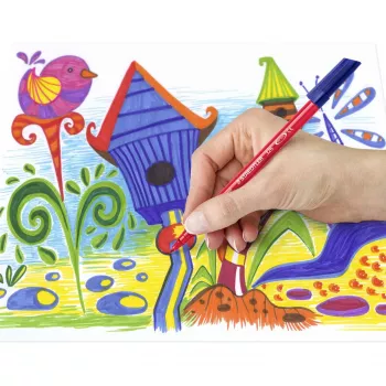 Marcador permanente ponta redonda Staedtler 326 C10 cores sortidas 10 unid.