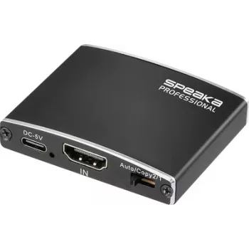Splitter HDMI SpeaKa Professional 3840 x 2160 píxeis preto (SP-13723876)