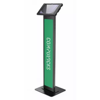 Compulocks Surface Pro 8-11 Apex Enclosure Brandable Floor Stand - suporte de chão - para tablet - personalizável - com fecho - estrutura metálica - preto