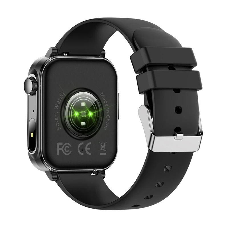 Smartwatch Colmi P80 preto – wearable de pulso, ecrã a cores, monitorização de saúde e atividade