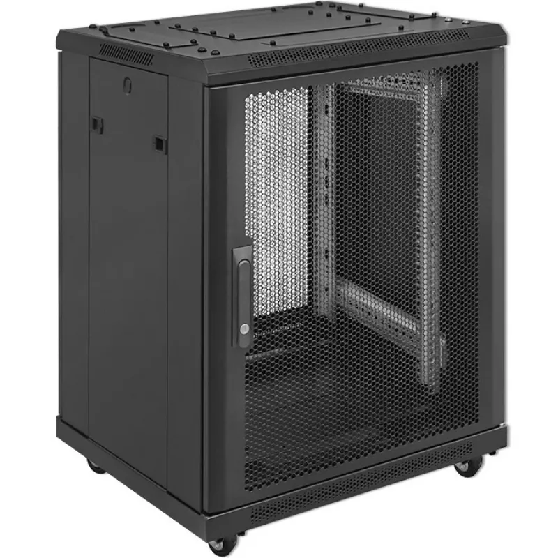 Armário rack 19 polegadas QOLTEC 54519 15U – caixa de rede/servidor, 15U de altura, montagem 19 polegadas