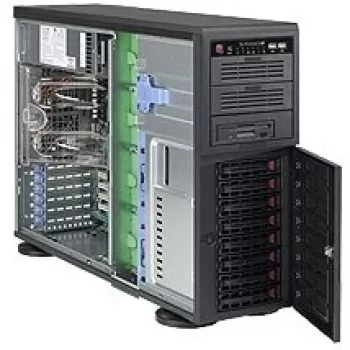 Caixa de computador Supermicro CSE-743TQ-903B-SQ Full Tower preto