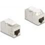 Delock 90718 Acoplador de módulo Keystone RJ45 fêmea para RJ45 fêmea, Cat.6A, blindado