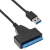Cabo adaptador SATA para USB-A 3.0 Akyga AK-CA-86 para unidades de 2,5 polegadas, 0,3 m, preto