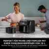 Fritadeira Ninja AF200EU dupla 7,6 L autónoma 2400 W fritadeira de ar quente preto