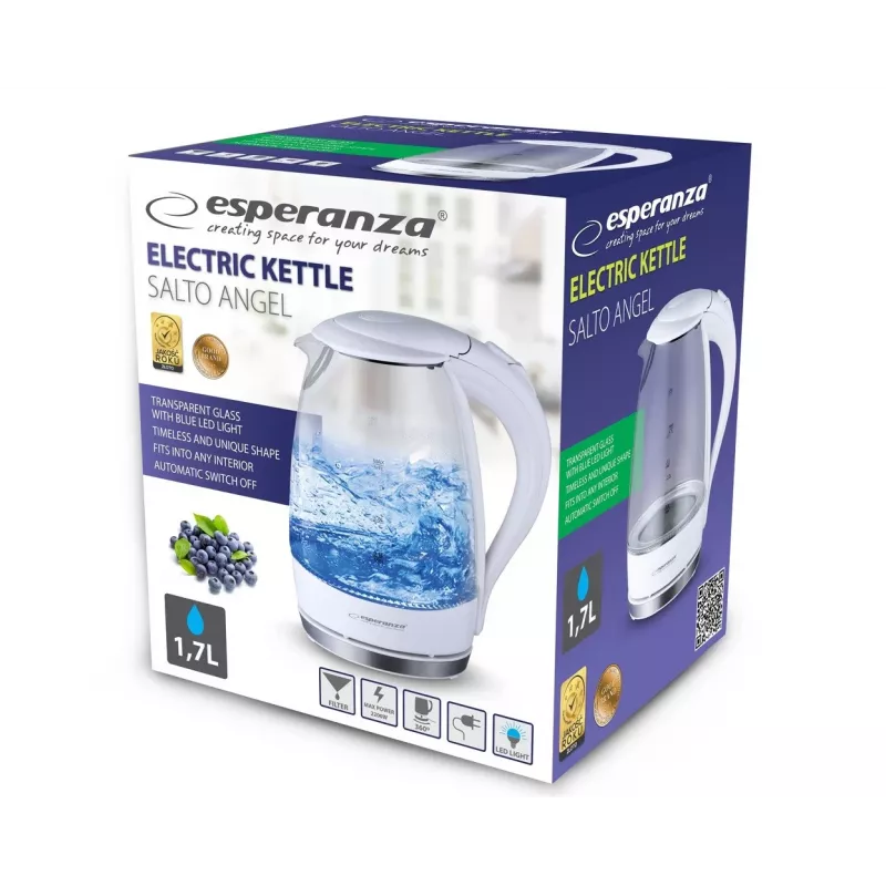 Esperanza Ekk011w Chaleira elétrica Salto Angel 1,7 L Ekk011w