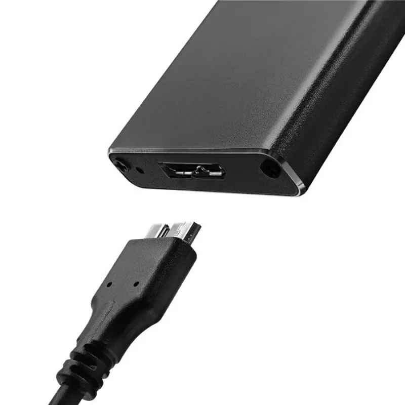 Caixa para SSD M.2 SATA QOLTEC 51854 USB 3.0 sem ferramentas