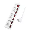 Régua de tomadas LogiLink LPS250 1,5 m 6 tomadas AC interior branco