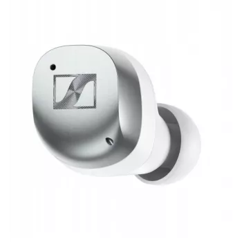 Auscultadores desportivos SENNHEISER Momentum MTW4 Bluetooth sem fios com cancelamento de ruído - branco e prateado