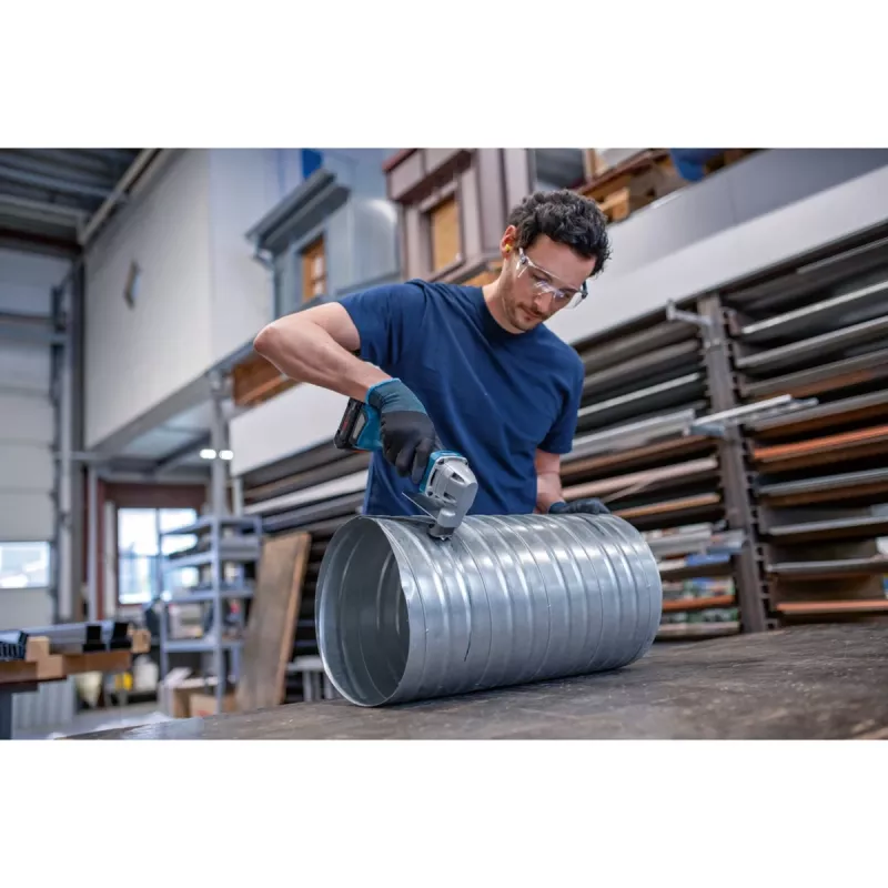 Bosch GSC 18V-16 E Professional tesoura para chapa a bateria, 18 V, 2x ProCORE18V 4,0 Ah, L-BOXX, azul/preta