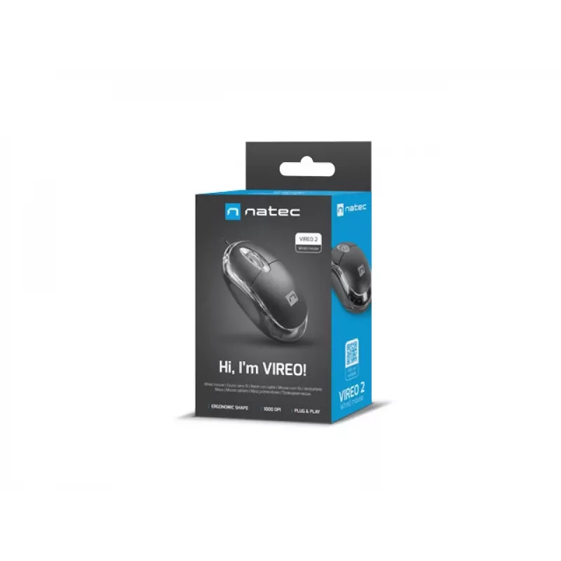 Rato NATEC Vireo 2 USB Type-A ótico