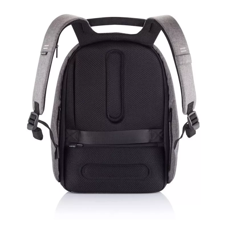 XD Design Bobby Hero Regular P705.292 mochila antirroubo, portátil de 15,6 polegadas, tablet de 12,9 polegadas, 16 l, porta de carregamento USB, bolso RFID, cinzento