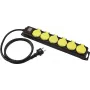 Régua de tomadas EUROLITE 30240158 – 6 tomadas, cabo de extensão IP44 resistente a salpicos, 10 m de cabo