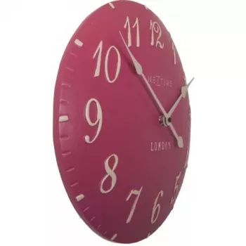 NeXtime Relógio 3084rz London Arabic, Ø34,5 cm, parede, rosa/branco