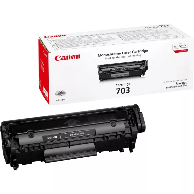 Canon CRG 703 cartucho de toner, preto, 2000 páginas