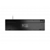 Teclado multimédia fino com fios NATEC HERRING — preto, layout low-profile, teclas multimédia