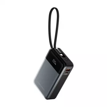 Powerbank portátil Vention FHYB0 20000mAh 65W, 2× USB-C, 1× USB-A, preto