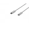 Cabo Lightning (macho) -> USB-C (macho) 2m MFi Prati branco Natec NKA-2151