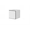 Conjunto de móveis de sala Cama ROCO 5 (RO1+2xRO4+2xRO5) branco/preto/branco