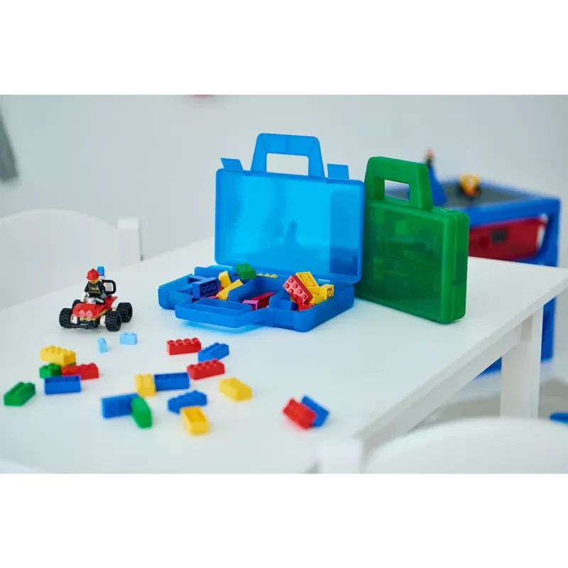 Caixa de arrumação Room Copenhagen modelo 40870002, azul – caixa organizadora para LEGO e brinquedos pequenos