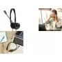 LogiLink headset estéreo - 1x ficha jack 3,5 mm - microfone de arco - Eco-Box - com fios - música/dia a dia - 20 - 20000 Hz - 85 g - auscultadores - preto