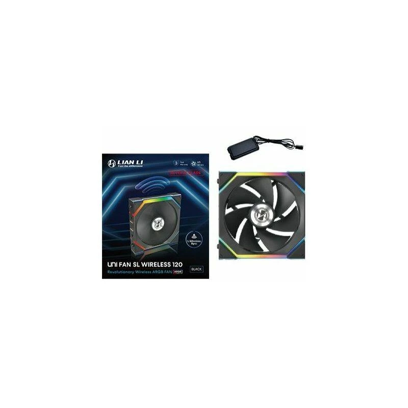 Ventoinha Lian Li UNI FAN SL-INF Wireless ARGB PWM Reverse Blade 120mm, preto