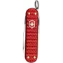 Canivete Victorinox Classic SD Precious Alox Iconic Red — multiferramenta compacta para porta-chaves, lâmina pequena, tesoura, lima de unhas