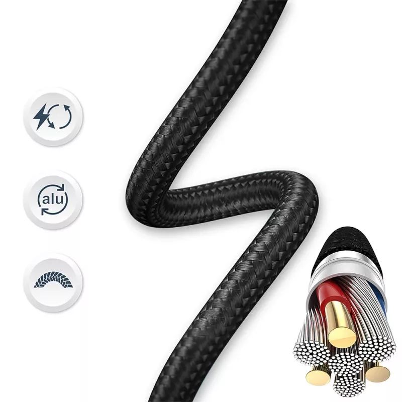 Cabo USB-C para Lightning Tellur TLL155781 – 1 m, 3 A