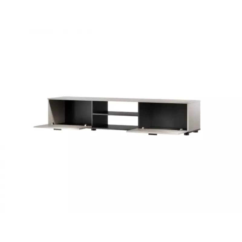 Móvel de TV Cama Meble SOHO 180x43x37 cm – tampo cor caxemira, estrutura preta