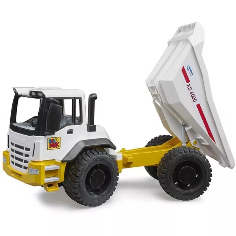 Dumper de brinquedo BRUDER ROADMAX modelo 03470 – veículo de construção para crianças, plástico robusto, caixa basculante móvel