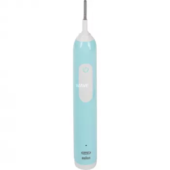 Oral-B Pro 1 Cross Action Caribbean Blue com estojo de viagem, escova de dentes elétrica azul