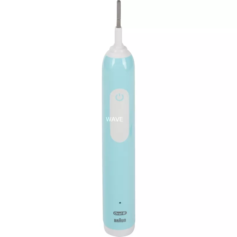 Oral-B Pro 1 Cross Action Caribbean Blue com estojo de viagem, escova de dentes elétrica azul