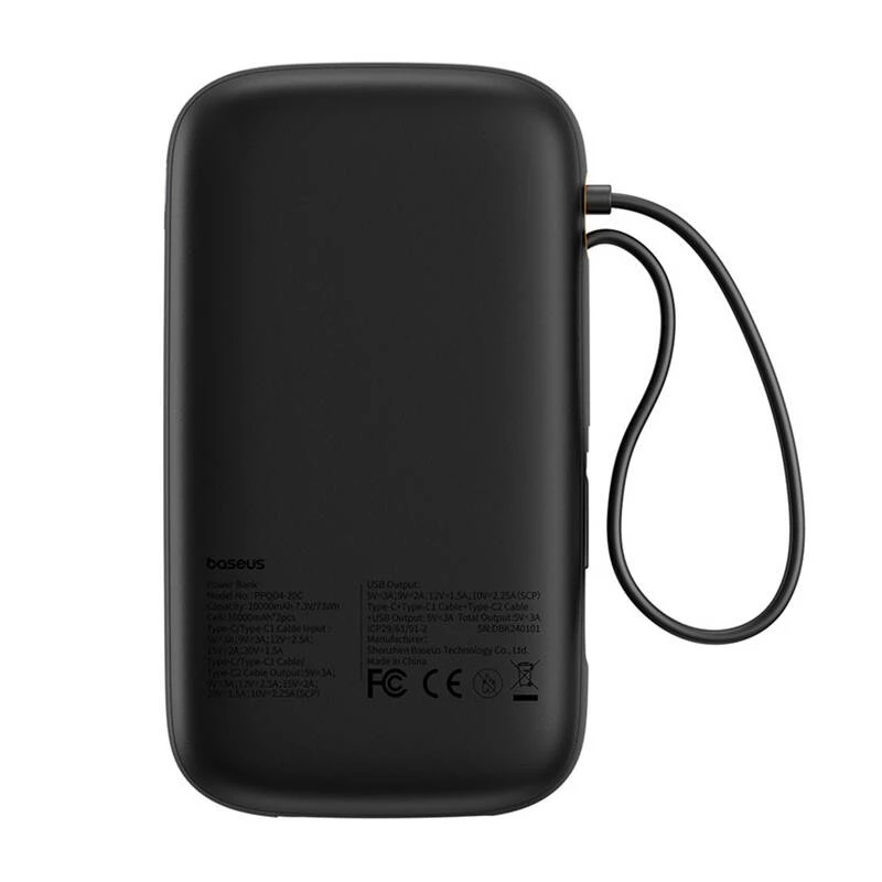 Baseus PPQD4-20C polímero de lítio (LiPo) 20000 mAh preto