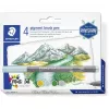 Staedtler Design Journey 371 BK4-2 conjunto de marcadores de pincel de pigmento, Lake Colors, 4 peças