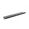 Lanberg PPU5-0024-B - RJ-45 - Cat5, Cat5e - preto - metal - montagem em rack - 0,5HE (PPU5-0024-B)