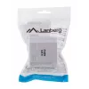LANBERG tomada de superfície RJ-45 Cat6 OU6-0002-W branco, 2 conectores fêmea, 30×54×57 mm