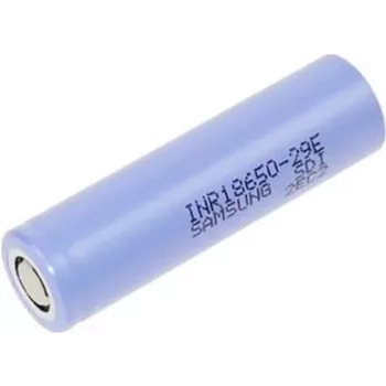 Bateria Li-Ion 18650 recarregável Samsung INR18650-29E 3.6V 2900mAh Flat-Top