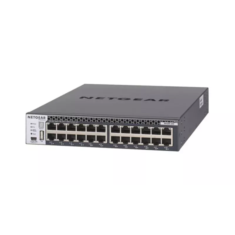 NETGEAR M4300-24X Gerido L3 10G Ethernet (100/1000/10000) 1U preto