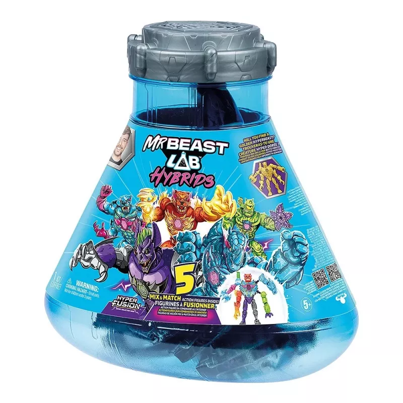 Conjunto Cobi Figurines Mr Beast Lab Hybrids Megapack com minifiguras colecionáveis MO-24910