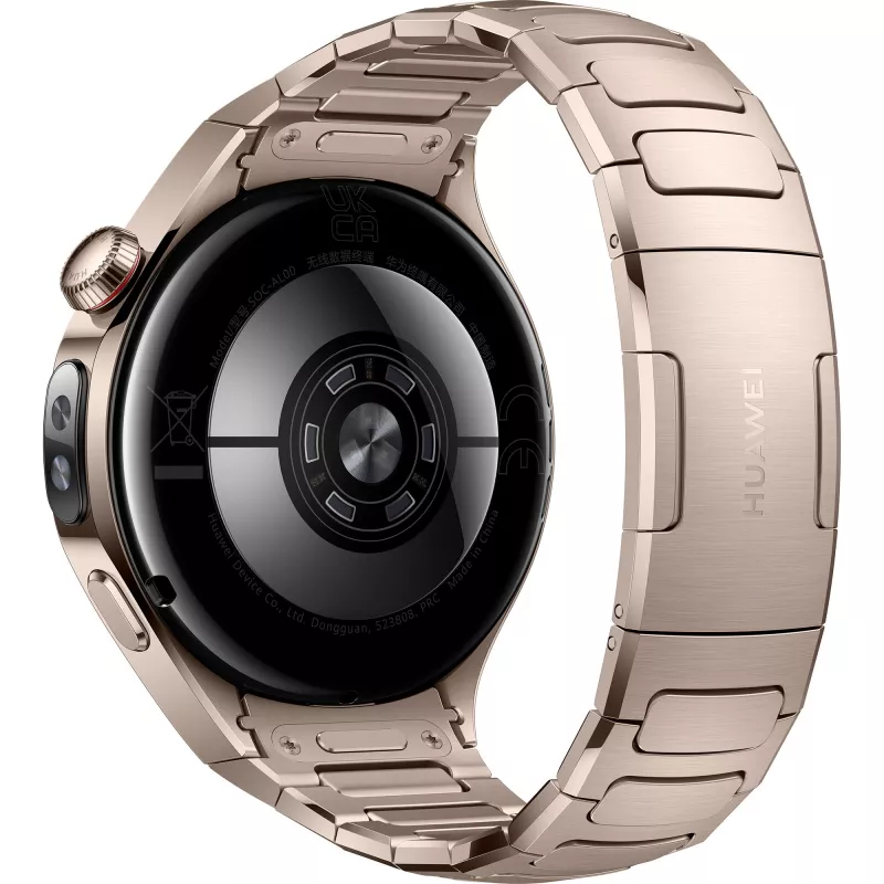 Relógio inteligente Huawei WATCH 5 42 mm, 1,38" AMOLED, eSIM, bracelete em titânio Sand Gold